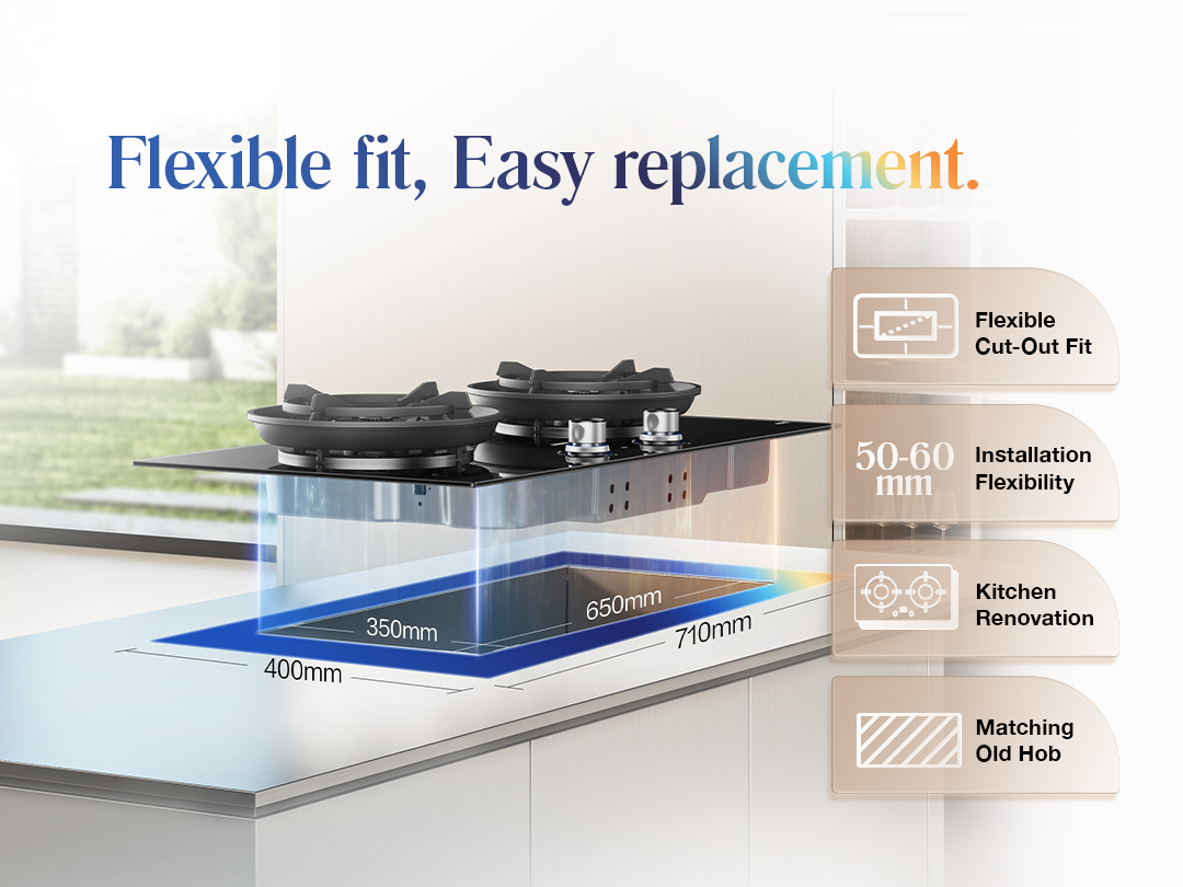 Flexible fit, Easy replacement.